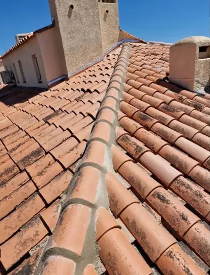 Réparation toiture tuiles ardoises Les Adjots